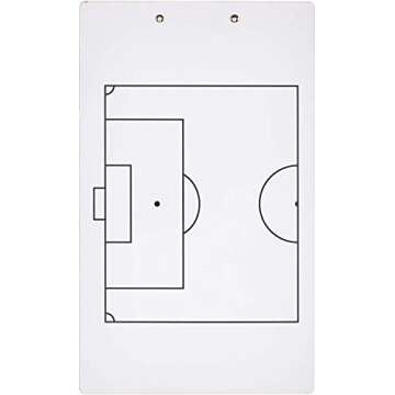 Murray Sporting Goods Dry Erase Coaches Clipboard | Double-Sided Dry Erase White Board (Soccer)