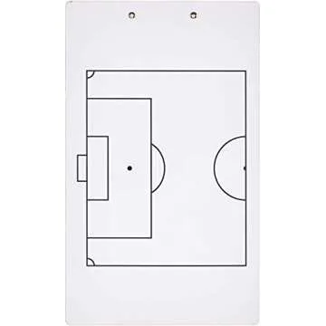Murray Sporting Goods Dry Erase Coaches Clipboard | Double-Sided Dry Erase White Board (Soccer)