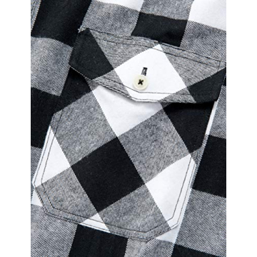 Alimens & Gentle Men’s Plaid Flannel Button Down Shirt