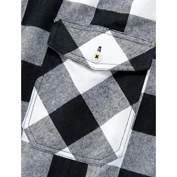 Alimens & Gentle Men’s Plaid Flannel Button Down Shirt