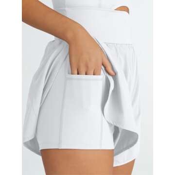 AUTOMET Womens Workout Rompers Jumpsuits Casual One Piece Bodysuits Sleeveless Outfits Yoga Fashion Pilates Tank Top White M