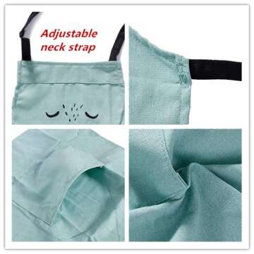 Matching Parent Child Apron Set for Cooking and Crafts