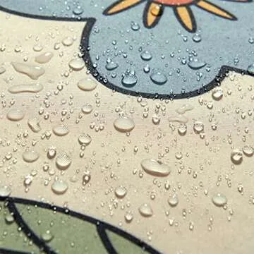 Vibrant 70s Retro Boho Shower Curtain for All