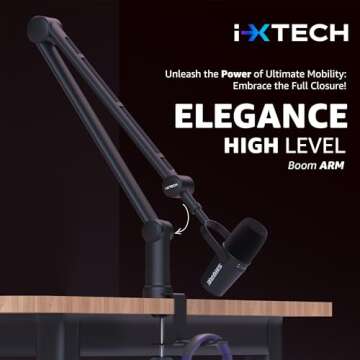 IXTECH Microphone Boom Arm - Adjustable & Universal Design - Elegance Model