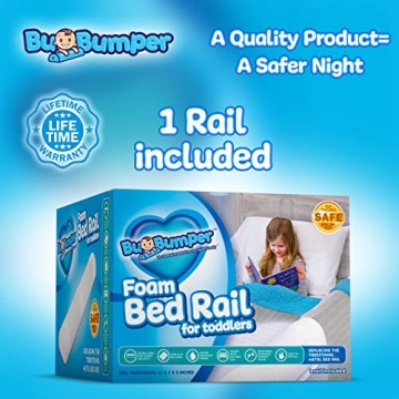 Extra Long Bed Rail Bumper for Toddler | Soft Foam Bed Protector