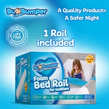 Extra Long Bed Rail Bumper for Toddler | Soft Foam Bed Protector