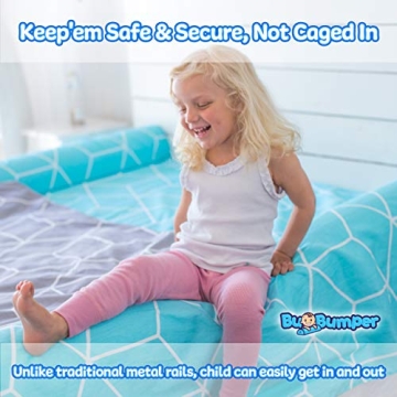 Extra Long Bed Rail Bumper for Toddler | Soft Foam Bed Protector