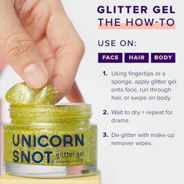 Unicorn Snot Holographic Body Glitter Gel - Shine Bright!