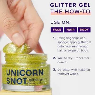 Unicorn Snot Holographic Body Glitter Gel - Shine Bright!