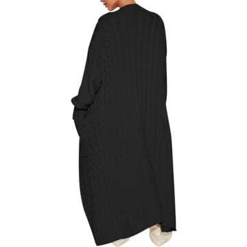 ANRABESS Women's Cozy Long Cardigan Sweater 2024