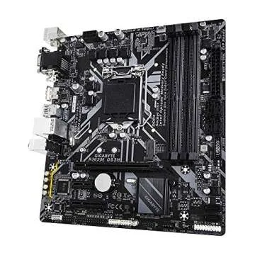 GIGABYTE B365M DS3H (LGA1151/Intel/Micro ATX/USB 3.1 Gen 1 (USB3.0) Type A/DDR4/Motherboard), 10.43 x 10.43 x 2.12 inches