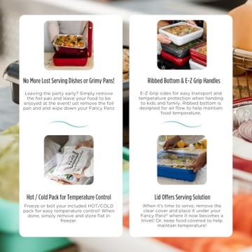 Fancy Panz Premium Serving Tray Elegant Foil Pan Carrier