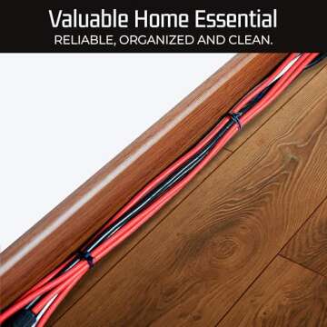 Bolt Dropper 8-Inch Black Zip Ties - Heavy Duty, Self-Locking Nylon Cable Ties for Indoor and Outdoo...