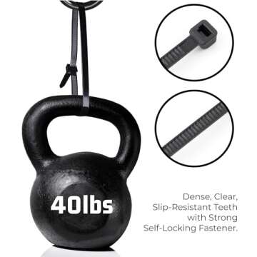 Bolt Dropper Heavy Duty Black Zip Ties - 1000 Pack