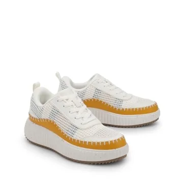 DREAM PAIRS Women Chunky City Tweed Comfortable Casual Platform Fashion Sneaker