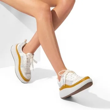 DREAM PAIRS Women Chunky City Tweed Comfortable Casual Platform Fashion Sneaker