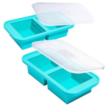 Souper Cubes 2 Cup Silicone Freezer Tray with Lids for Meal Prep and Storage
