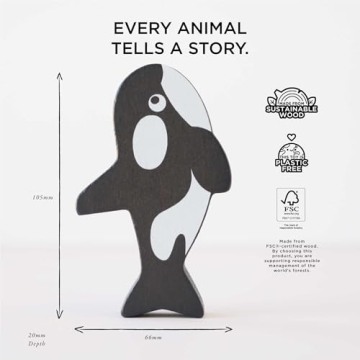 Le Toy Van Ocean Animal Building Blocks - Educational Stacking Toy