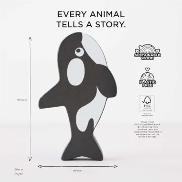 Le Toy Van Ocean Animal Building Blocks - Educational Stacking Toy