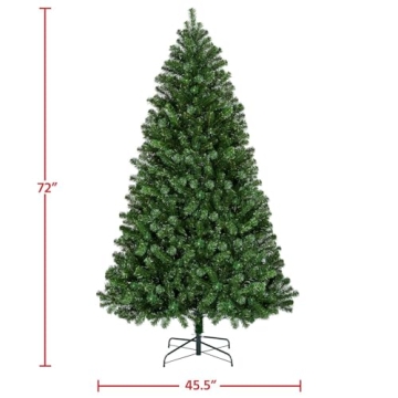 Yaheetech 6Ft Pre-lit Spruce Tree with 300 Lights