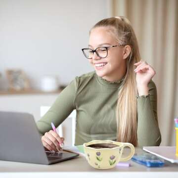 NAYAHOSE Creative Ceramic Coffee Mug for Women