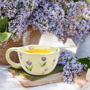 NAYAHOSE Creative Ceramic Coffee Mug for Women