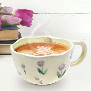 NAYAHOSE Creative Ceramic Coffee Mug for Women