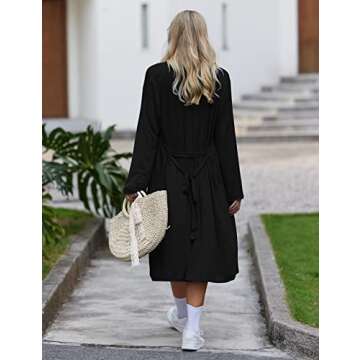 Ekouaer Maternity Robe for Nursing and Hospital Use