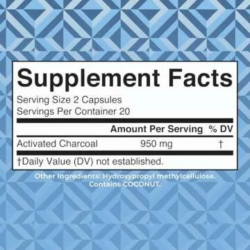 MaryRuth Organics Activated Charcoal Capsules for Detox