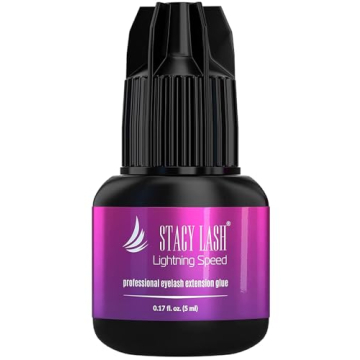 Lightning Speed Eyelash Extensions Glue – Stacy Lash 5ml /0.17 fl.oz / 0.3 Sec Dry/Retention – 6...