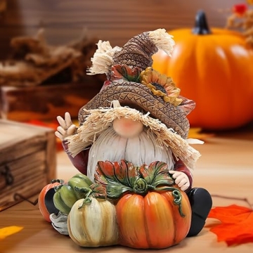 Hodao Fall Thanksgiving Pumpkin Gnomes for Home Decor