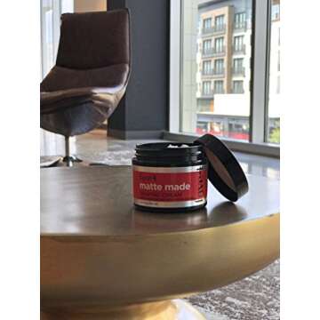 fave4 hair Matte Made Shaping Cream for Men, Lightweight Pomade Finish for Styling, 1.7 fl oz