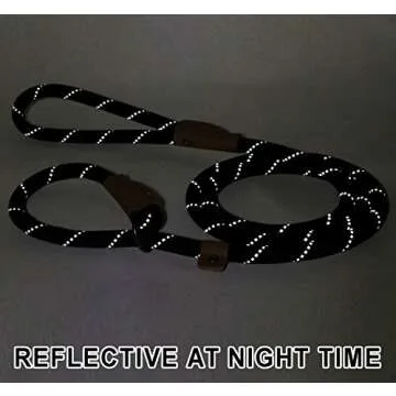 Slip Lead Dog Leash – Flexible & Reflective 5FT Leash