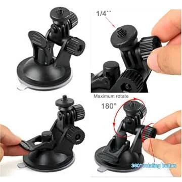 DaVoice Car Phone Mount - Cell Phone Holder for Car Windshield Compatible with iPhone X XS Max XR 8 Plus 7 Plus 6S Plus 6 Plus SE Samsung Galaxy S9, S8, S8 Plus, Note 8, S7, S6, S5, Google Pixel XL