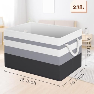 Large Collapsible Storage Bins - Stylish Organizing Solution