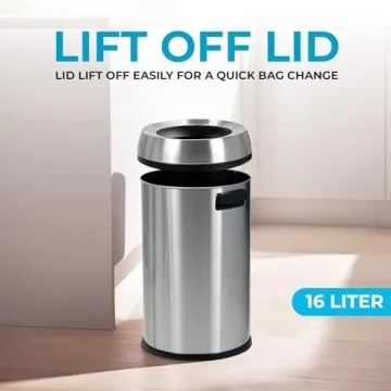 Stylish Simpli-Magic 65L Trash Can for Easy Waste Disposal