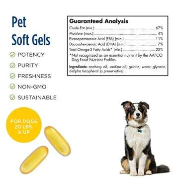 Nordic Naturals Omega-3 Pet, Unflavored - 120 Soft Gels - 330 mg Omega-3 Per Soft Gel - Fish Oil for...