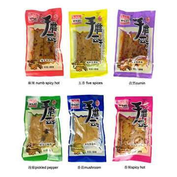 Helen ou Baiweicun Dried Bean Curd Tofu Snacks Mixed Flavor - Delicious and Healthy Snack!
