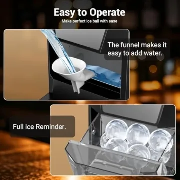 2" Clear Ice Ball Maker for Luxury Home Cocktails