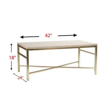 Stylish SEI Furniture Orinda Faux Stone Coffee Table