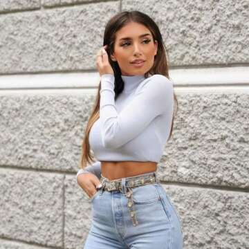 KAGM 2pcs Adjustable Band,crop band for tucking shirts,Shirt Stays Belt for Men/Women (Mix-large)