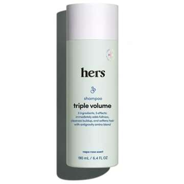 Hers Thickening Hair Shampoo 6.4 Fl Oz and Conditioner 6.4 Fl Oz Set. Helps Hair Look & Feel Thicker...