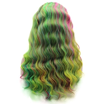 Lace Front Ombre Wig Curly Dark Roots for Glam Looks