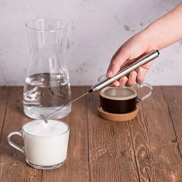 ROMAUNT Handheld Milk Frother for Perfect Lattes