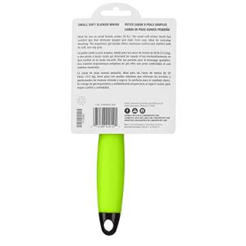 CONAIRPRO Dog & Cat Dog Brush for Shedding, Small Slicker Brush with Reinforced Metal Tips, Ideal for Smaller Breeds Green