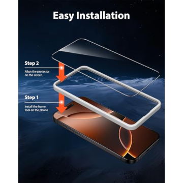 Mkeke Screen Protector for iPhone 16 Pro Max, 3 Pack