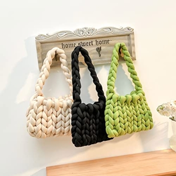 Maral Hand Knit Chunky Yarn Shoulder Bag - Stylish and Washable