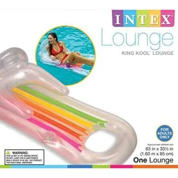 Intex King Kool Lounge Inflatable Pool Lounger Pair