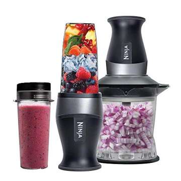 Nutri Ninja 2-in-1 700-Watt Blender/Processor | QB3005 (Renewed)