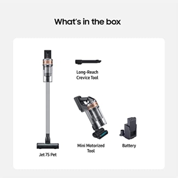 SAMSUNG Jet 75 Pet Cordless Vacuum Lightweight Powerful Suction